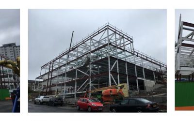 Steelworks nearing completion at the new Greenock Health and Care Centre