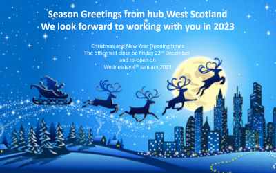 Season’s Greeting’s from hub West Scotland