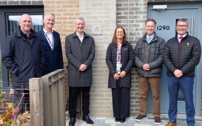 New plaque unveiled as West of Scotland Housing Association and partners celebrate landmark ultra-low carbon development in Glasgow’s East End